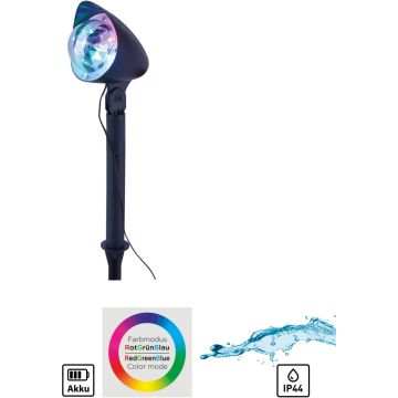 Paul Neuhaus DISCO 19035-18 Zahradní reflektor 1x3W/LED RGB ip44