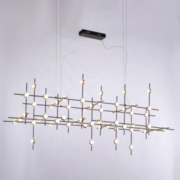 Italux PROVENZA MD18001067-55A BG Závěsná lampa 55x132W/LED 3000K IP20