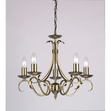 Endon BERNICE 2030-5AN Lustr 5x60W/E14 IP20