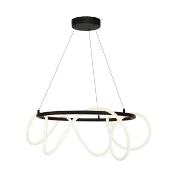 Zuma Line BALBO 20006PL-BK Závěsná lampa 1x58W/LED 3000K|4000K|6000K 4500lm IP20