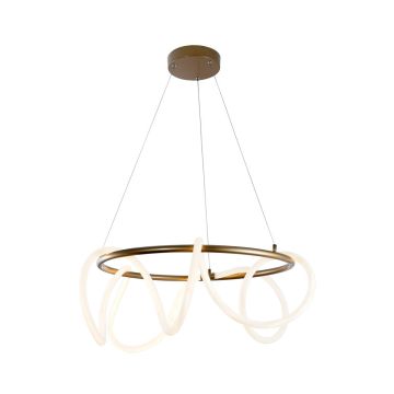 Zuma Line BALBO 20006PL-GD Závěsná lampa 1x58W/LED 3000K|4000K|6000K 4700lm IP20