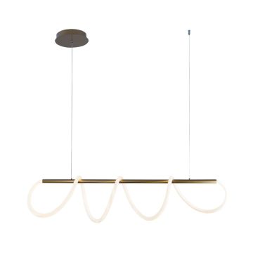Zuma Line BALBO 20006PM-GD Závěsná lampa 1x45W/LED 3000K|4000K|6000K 3500lm IP20