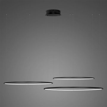 Altavola Design Ledowe okręgi LA075/CO3_80_in_3k_99W_black Závěsná lampa 3x99W/LED 3000K 5940lm IP20