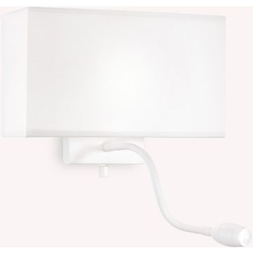 Ideal Lux HOTEL 215693 Nástěnná lampa 1x60W/E27+1x1,5W/LED ip20