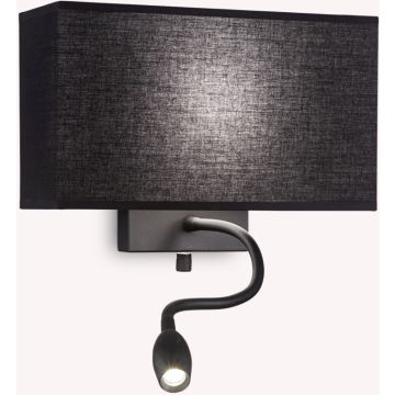 Ideal Lux HOTEL 215709 Nástěnná lampa 1x60W/E27+1x1,5W/LED ip20
