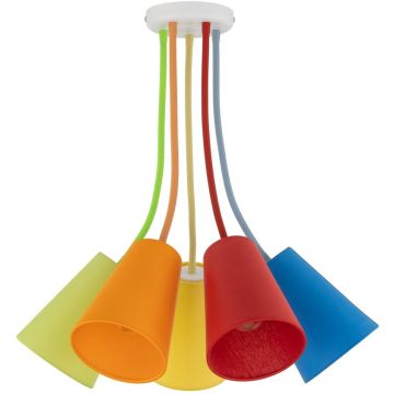 TK Lighting WIRE COLOUR 2107 Stropní lampa 5x60W/E27
