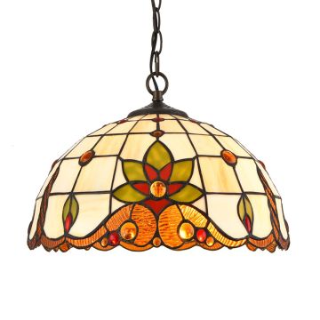 Prezent TIFFANY XVII. 220 Závěsná lampa 2x60W/E27 IP20