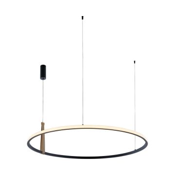 Zuma Line CLAUD 22808-WOOD Závěsná lampa 1x42W/LED 3000K|4000K|6000K 1750lm IP20