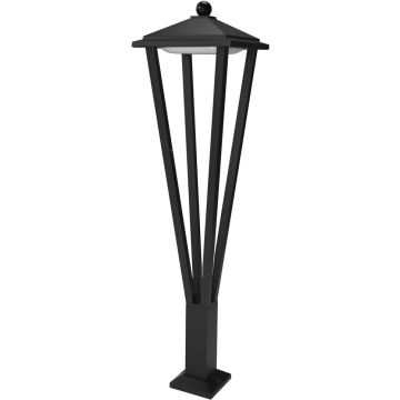 Italux Bons OFL-22474-L-BK Stojací lampa 1x12W/LED 3000K 590lm IP54