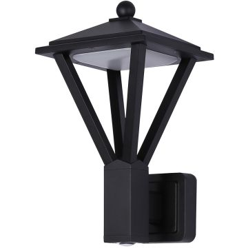 Italux Bons OWL-22474-BK Nástěnná lampa 1x12W+3W/LED 3000K 590lm IP54