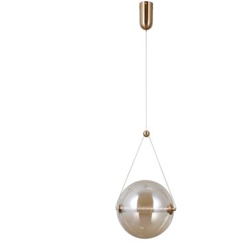 Italux Rastia PND-34361-L-HBR-AMB Závěsná lampa 1x12W/LED 3000K 1095lm IP20