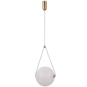 Italux Rastia PND-34361-L-HBR-OPAL Závěsná lampa 1x12W/LED 3000K 1300lm IP20