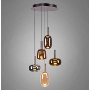 Paul Neuhaus IRIDES 2682-70 Závěsná lampa 5x9W/LED 3000K 610lm IP20