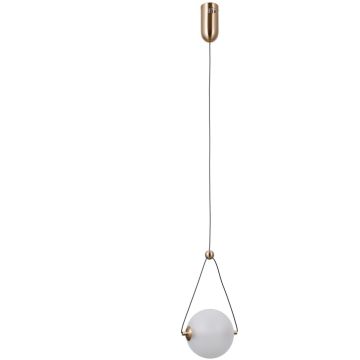 Italux Rastia PND-34361-S-HBR-OPAL Závěsná lampa 1x6W/LED 3000K 650lm IP20