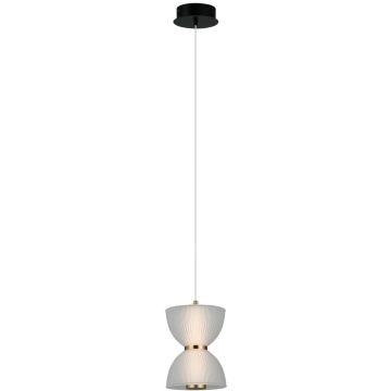 Italux Tica PND-83949-1-BK Závěsná lampa 1x8W/LED 3000K 430lm IP20