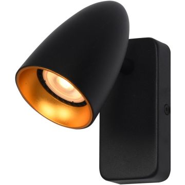 Italux Tino WL-36748-1R-BK-GD Nástěnná lampa 1x10W/GU10 IP20
