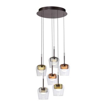 Paul Neuhaus Q-KON 2744-70 Závěsná lampa 6x6W/LED 2700K-5000K 750lm IP20