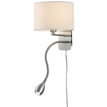 Trio HOTEL 271170201 Nástěnná lampa 2x43w/led+e14 3000k 310lm ip20