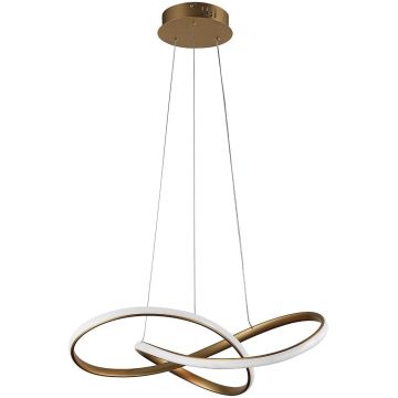 Italux Consa PND-19221C-GD Závěsná lampa 1x40W/LED 3000K/4000K/6000K 3400lm IP20
