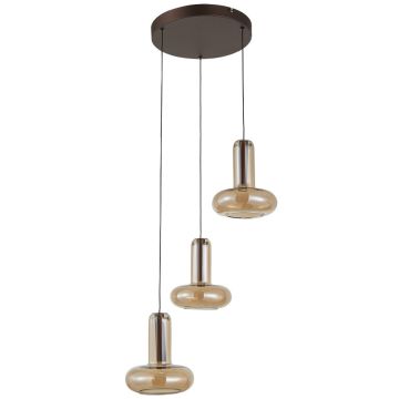 Italux Carote PND-24011-3-COPP Závěsná lampa 3x16W/LED 3000K 1002lm IP20