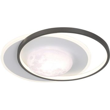 Italux Desulo PLF-02727-M-BK Stropní lampa 1x40W/LED 3000K/4000K/6000K 5300lm IP20