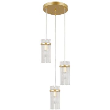Italux Merto PND-40930-3A-GD Závěsná lampa 3x40W/E14 IP20