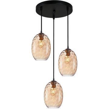 Italux Novala PND-3031-3A-BRO-AMB Závěsná lampa 3x40W/E27 IP20