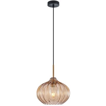 Italux Pansol PND-2940-1S-BRO-AMB Závěsná lampa 1x40W/E27 IP20