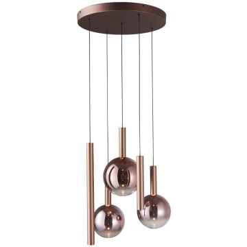 Italux Camino PND-24038-5A-COPP Závěsná lampa 5x30W/LED 3000K 2136lm IP20