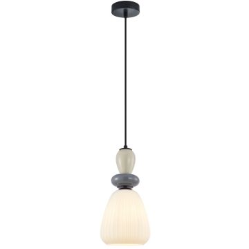 Italux Domali PND-36816-1D-BK-WH Závěsná lampa 1x40W/E27 IP20