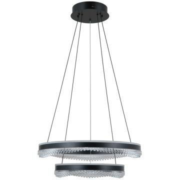Italux Morte PND-34535-2L-BK Závěsná lampa 2x70W/LED 3000K/4000K/6000K 4900lm IP20