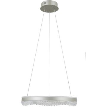 Italux Morte PND-34535-M-SILV Závěsná lampa 1x40W/LED IP20