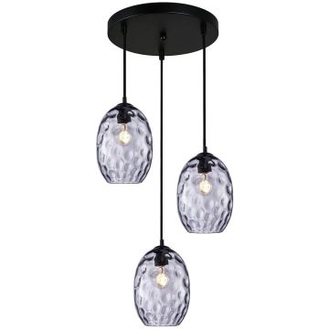 Italux Novala PND-3031-3A-BK-SG Závěsná lampa 3x40W/E27 IP20
