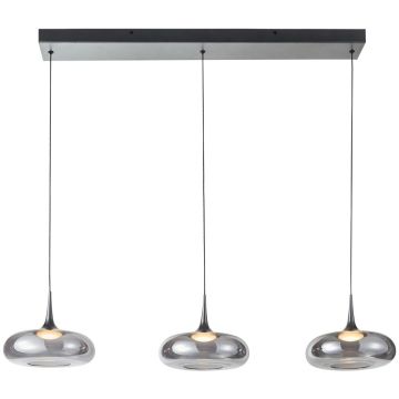 Italux Tenele PND-24028-3B-SILV Závěsná lampa 3x21W/LED 3000K 1300lm IP20