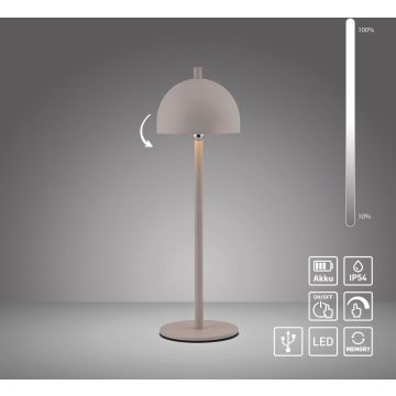 Paul Neuhaus BELLIS 19244-39 Stolní lampa 1x2,5W/LED 3000k 210lm ip54