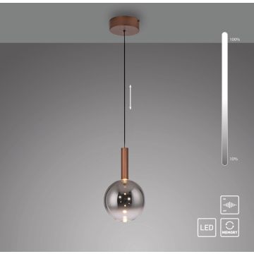 Paul Neuhaus BOWL 2284-23 Závěsná lampa 1x7,4W/LED 2700k 300lm ip20