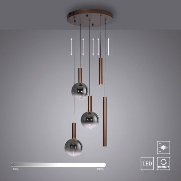 Paul Neuhaus BOWL 2285-23 Závěsná lampa 5x6,3W/LED 2700k 1450lm ip20