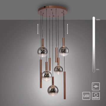 Paul Neuhaus BOWL 2287-23 Závěsná lampa 9x7W/LED 2700k 1600lm ip20