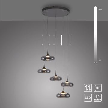 Paul Neuhaus POSH 15694-15 Závěsná lampa 5x6,3W/LED 3000k 1450lm ip20