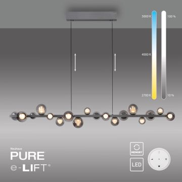 Paul Neuhaus PURE E-POPUP 2558-15 Závěsná lampa 18x1,8W/LED 2200-5000k 1070lm ip20