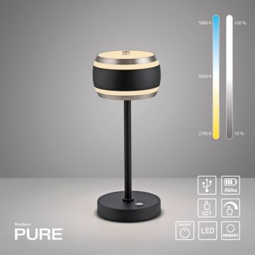 Paul Neuhaus PURE FALLING RINGS 4503-18 Stolní lampa 1x8W/LED 2200-5000k 310lm ip20