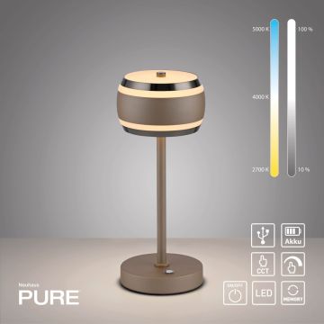 Paul Neuhaus PURE FALLING RINGS 4503-97 Stolní lampa 1x8W/LED 2200-5000k 310lm ip20
