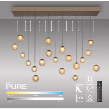 Paul Neuhaus PURE POPUP 2589-97 Závěsná lampa 19x3W/LED 2200-5000k 4500lm ip20