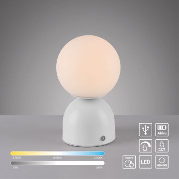 Paul Neuhaus RUDI 19218-16 Stolní lampa 1x1,2W/LED 3000-6000k 90lm ip20