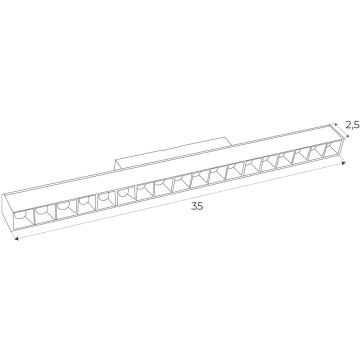 Maxlight MAX M0005D Kolejový reflektor 1x18w/led 3000k 1304lm ip20