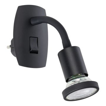 Eglo PARRINI 300913 Zásuvková stěnová lampa 1x4.5W/GU10 ip20
