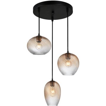 Italux Alias PND-3672-3A-BRO-AMB Závěsná lampa 3x40W/E27 IP20
