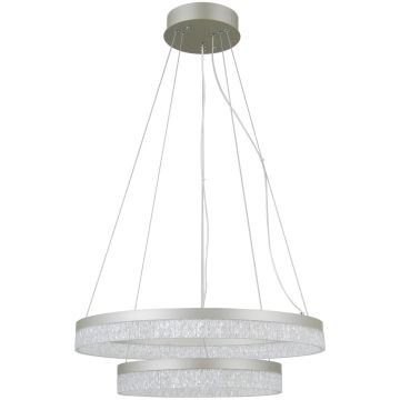 Italux Pantal PND-34533-2L-SILV Závěsná lampa 2x36W/LED 3000K/4000K/6000K IP20