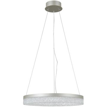 Italux Pantal PND-34533-M-SILV Závěsná lampa 1x22W/LED 3000K/4000K/6000K IP20