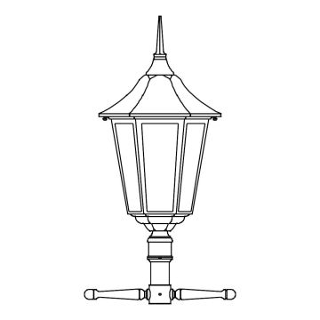 Norlys MODENA 3012BD Lampička na sloup 1x9W/E27 IP54